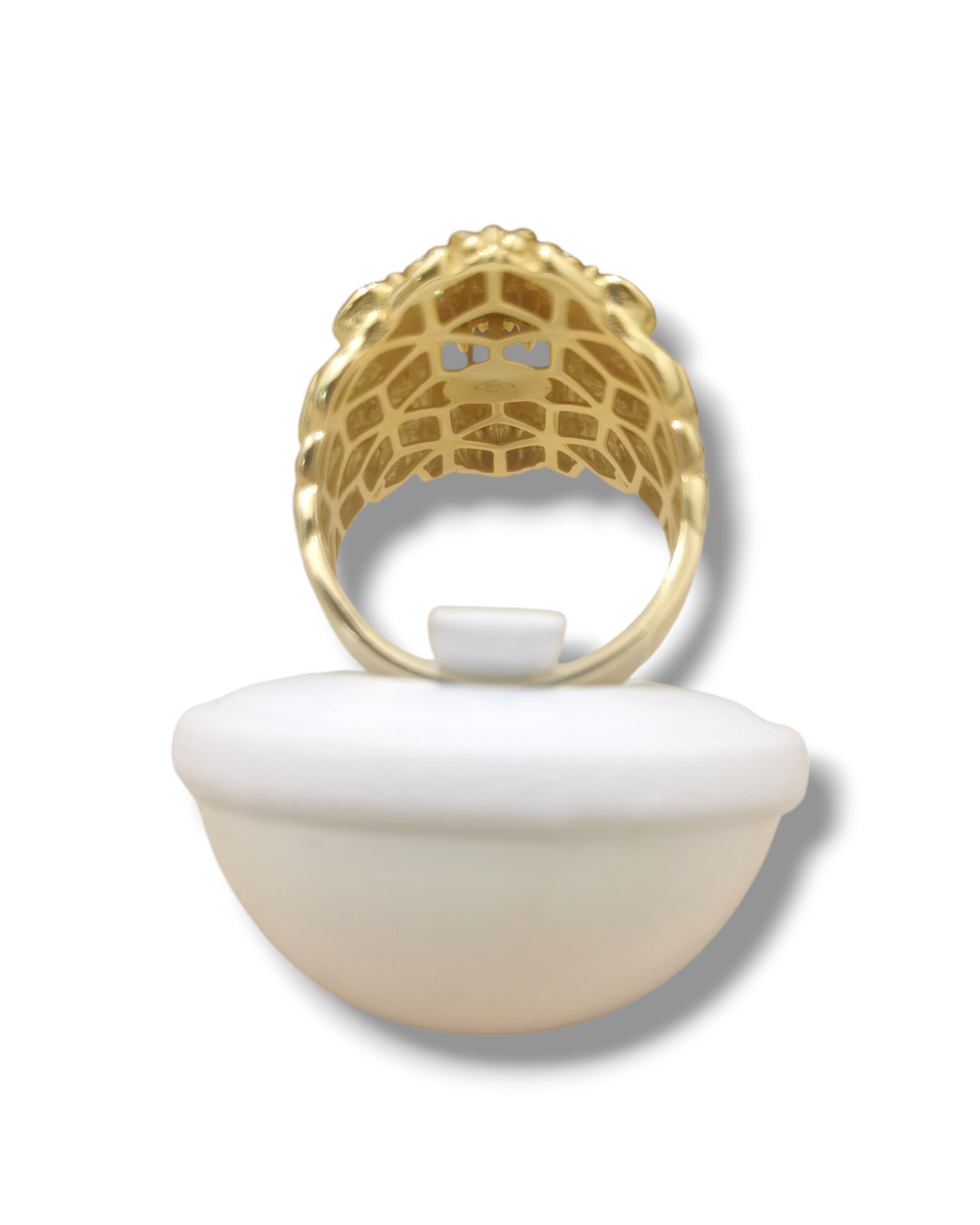 Anello Testa di Leone 750/1000
