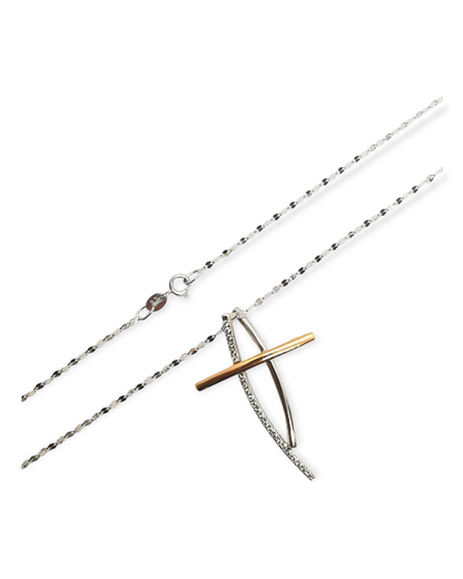 Collana Croce Donna Oro 750/1000