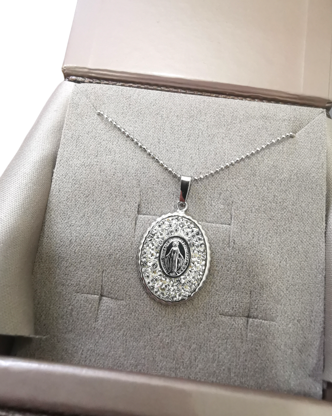 Collana Madonnina Miracolosa 750 /1000