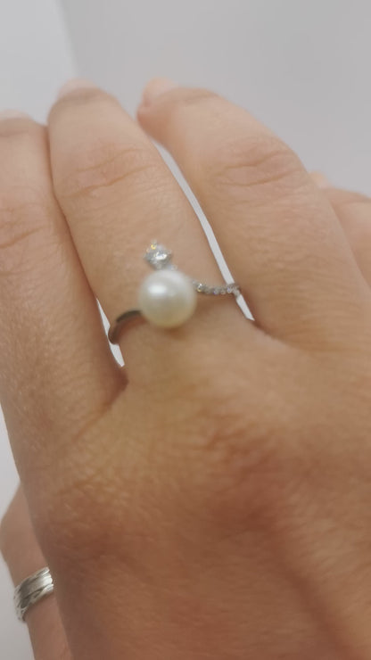 Anello Perla Donna 750/1000