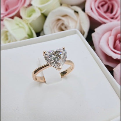 Solitario "Cuore di Rosa" 750/1000