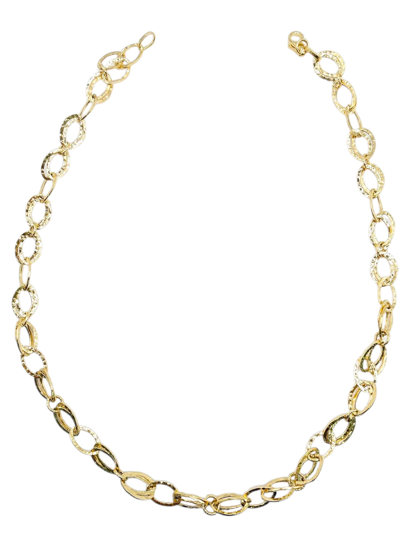 Girocollo Cerchi Martellati Oro 750/1000