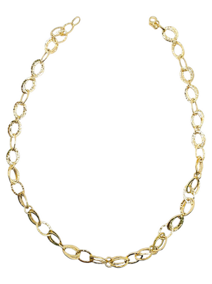 Girocollo Cerchi Martellati Oro 750/1000