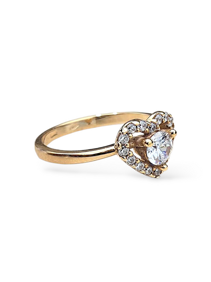 Anello Cuore Donna 750/1000