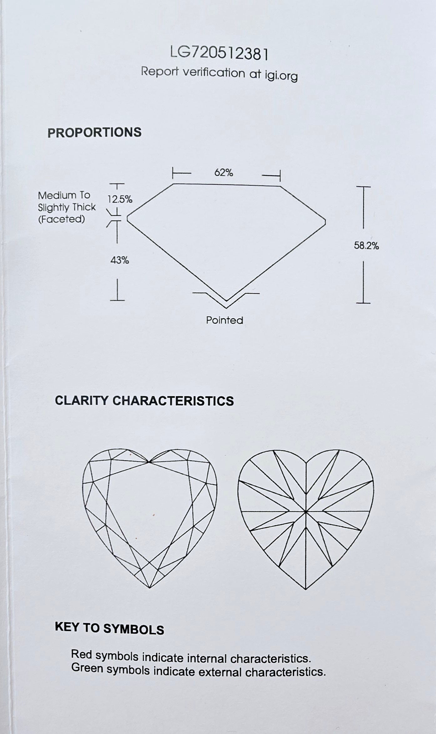 Solitario "Cuore di Rosa" 750/1000