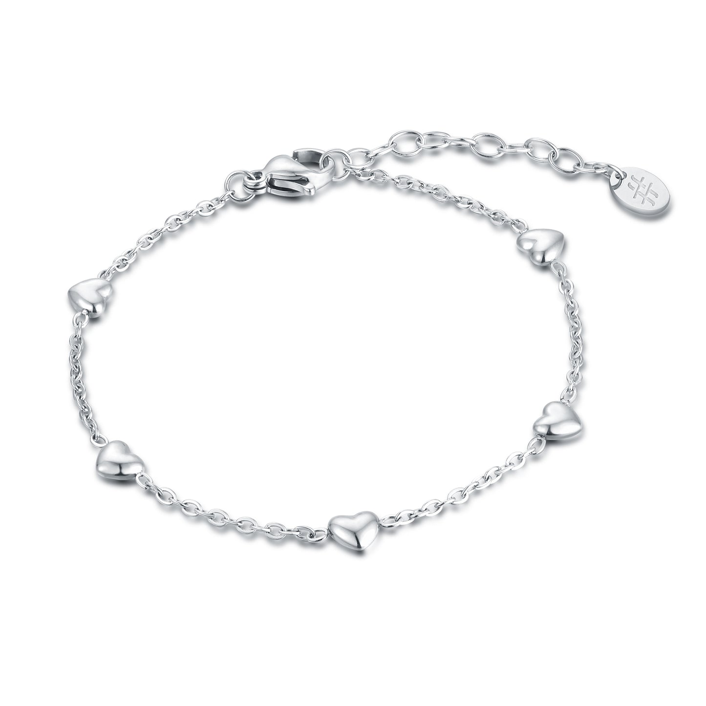 Bracciale 5 cuori piccoli