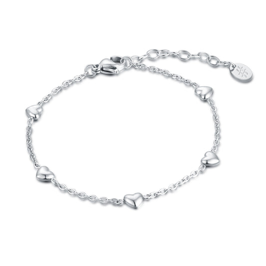 Bracciale 5 cuori piccoli