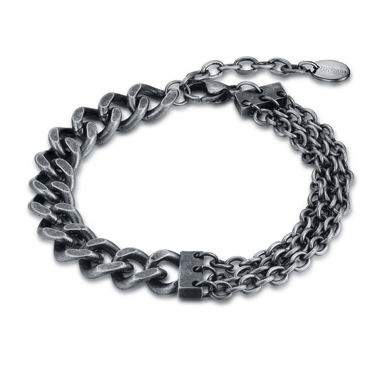 Bracciale catene dark nero