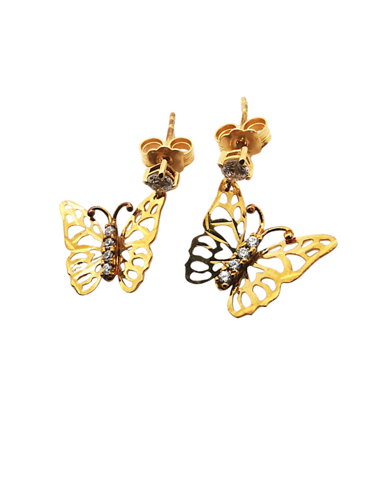 Orecchini Farfalle Donna 750/1000