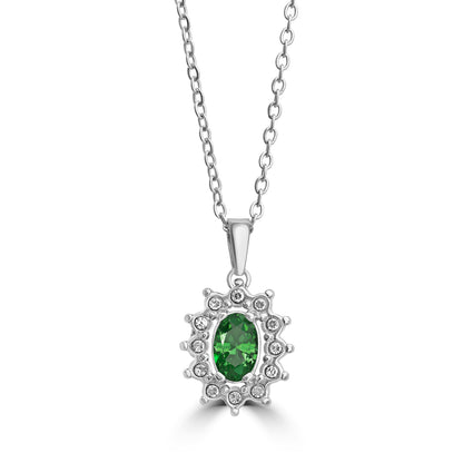 Collana Cristallo Kate verde