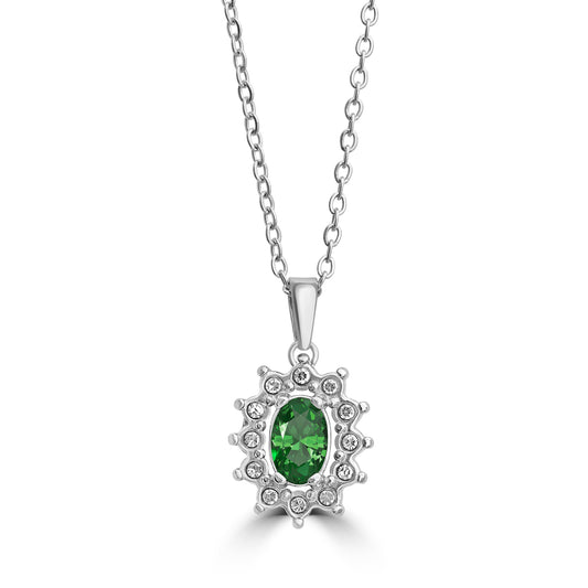 Collana Cristallo Kate verde