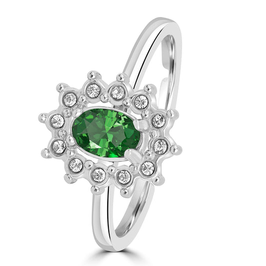 Anello Cristallo Kate verde