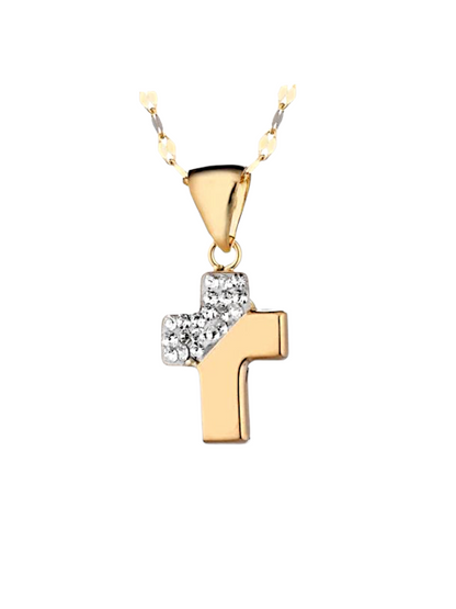 Ciondolo Croce Luminosa Oro 750/1000