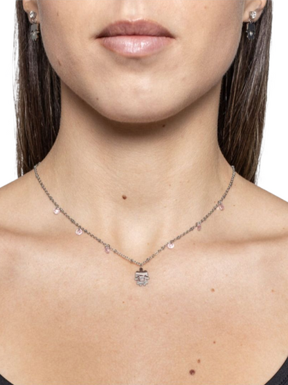 Collana con bimba 6 cristalli