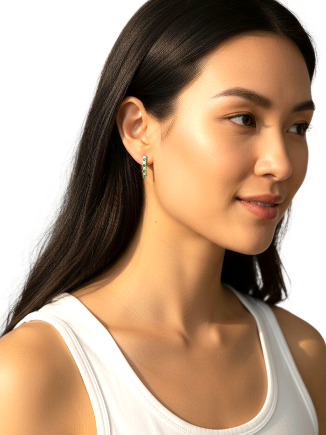 Orecchini Smeraldi e Diamanti Oro 750/1000