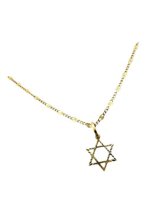 Collana Stella di David 750/1000