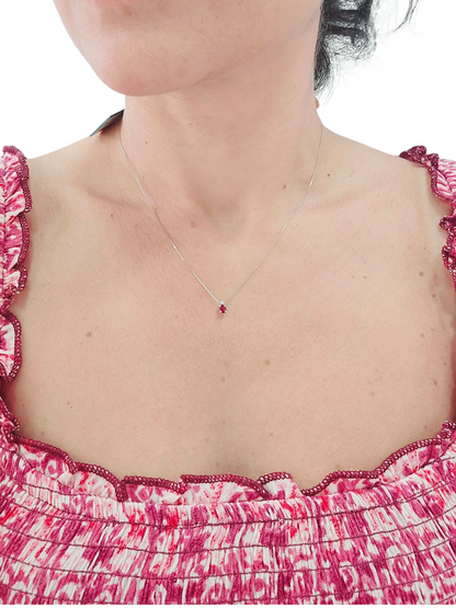 Collana Easy Color con rubino
