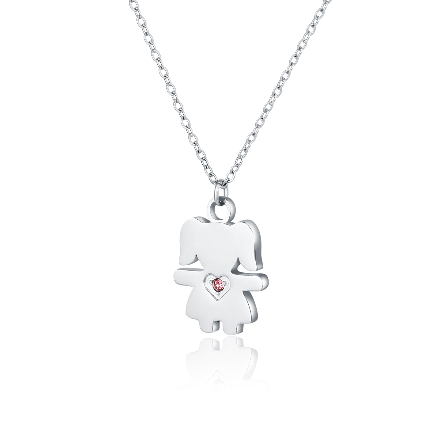 Collana con bimba pendente
