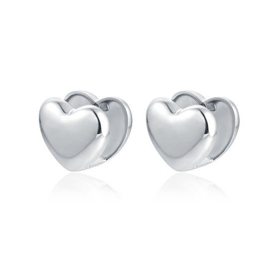 Orecchini cuore clip