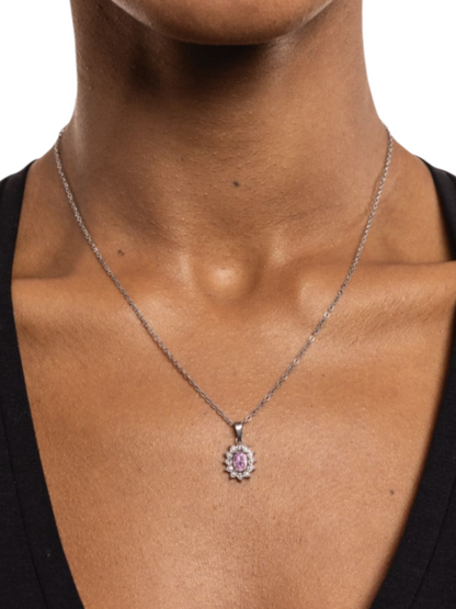 Collana Cristallo Kate rosa