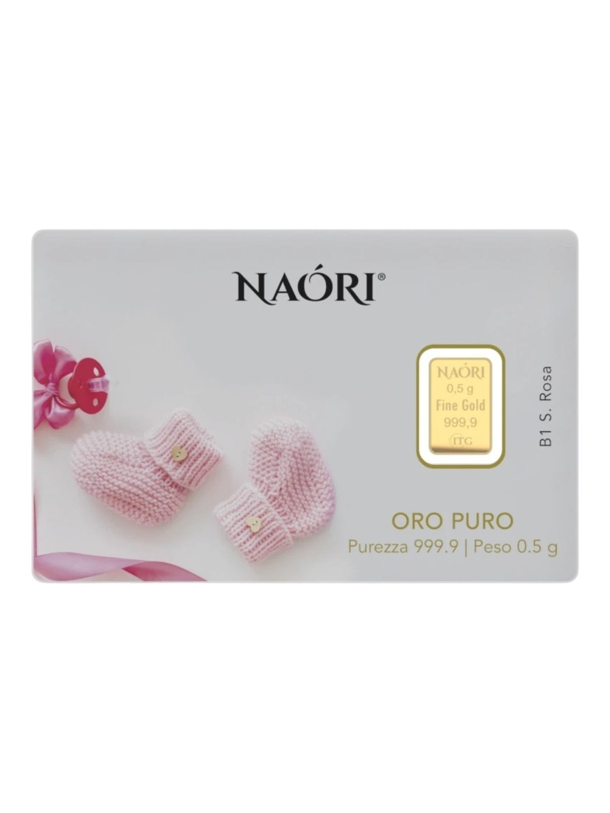 Lingotto Oro 999 SCARPETTA ROSA