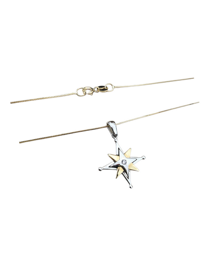 Girocollo Rosa dei Venti Oro 750/1000