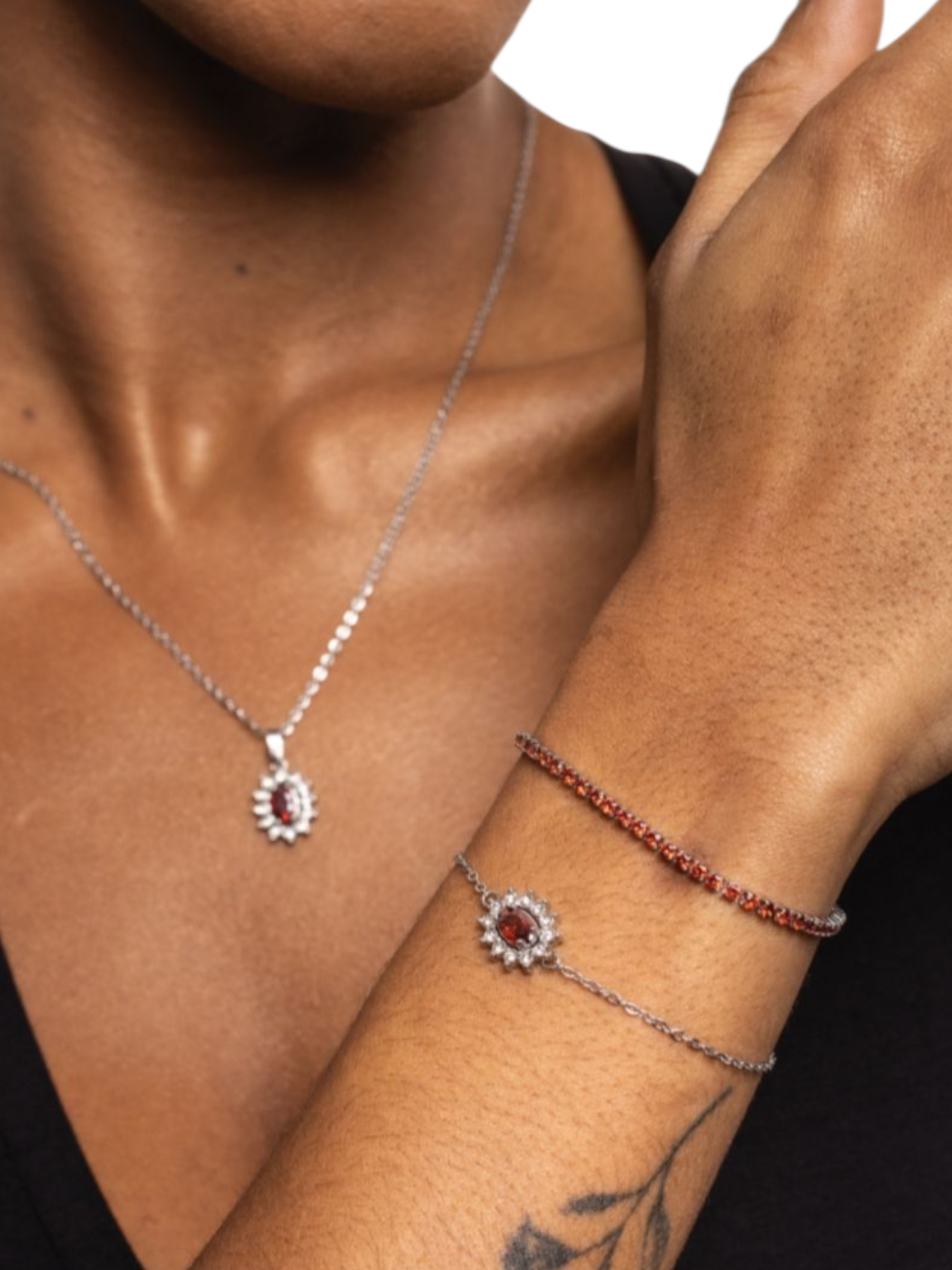 Bracciale Cristallo Kate rosso