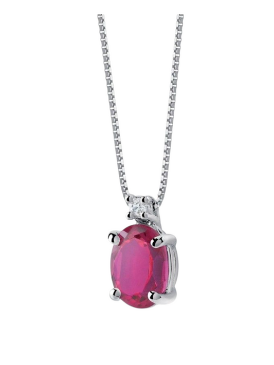 Collana Easy Color con rubino
