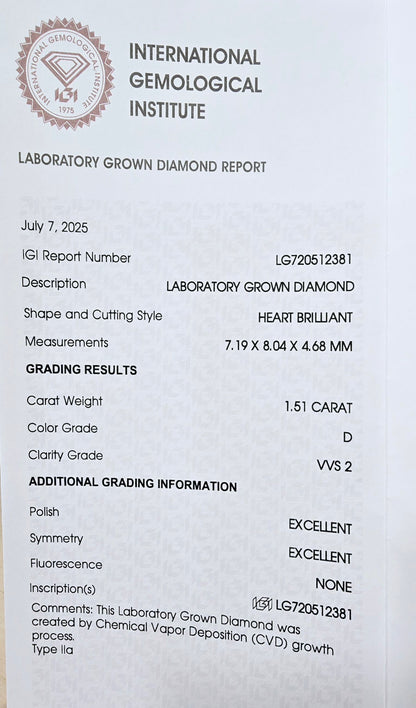 Solitario "Cuore di Rosa" 750/1000