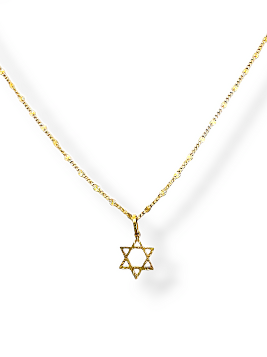 Collana Stella di David 750/1000