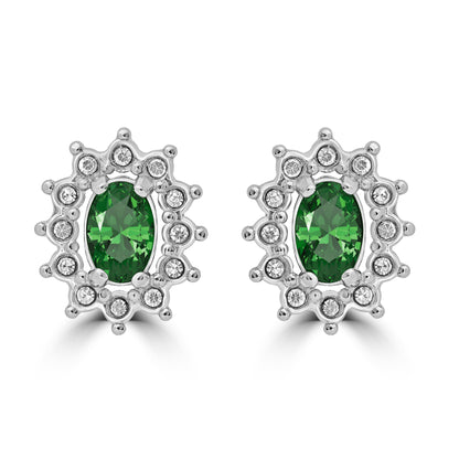 Orecchini Cristallo Kate verde