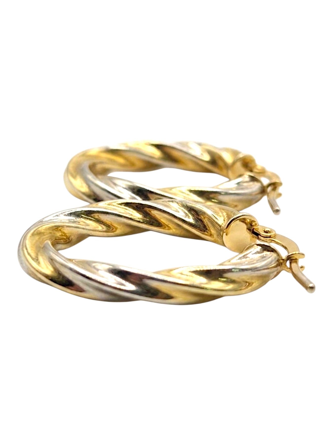 Orecchini Cerchi Ovali Donna Oro 750/1000