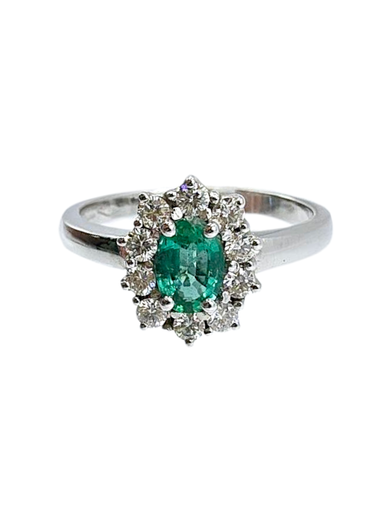 Anello Smeraldo Donna 750/1000