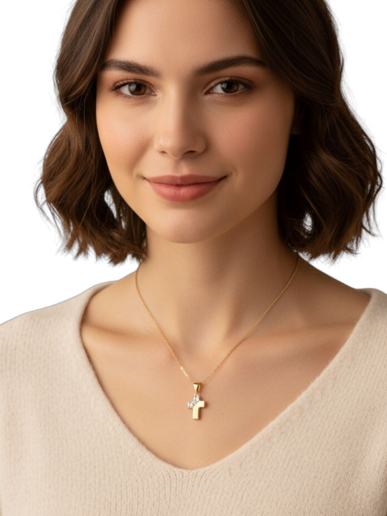 Ciondolo Croce Luminosa Oro 750/1000