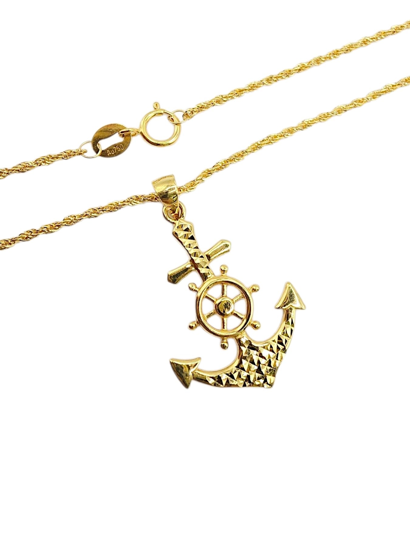 Collana Ancora Oro 750/1000