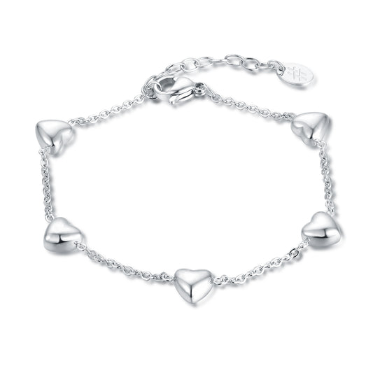 Bracciale 5 cuori grandi