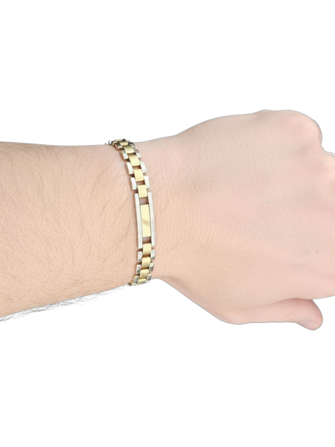 Bracciale Bicolore Uomo Oro 750/1000