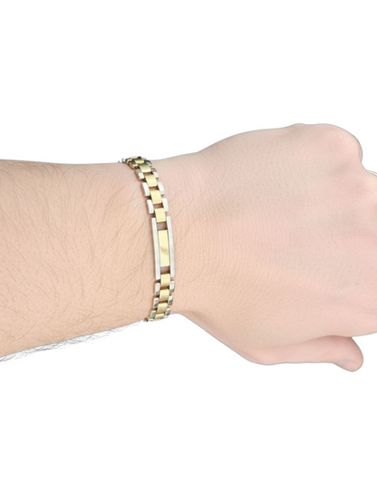 Bracciale Bicolore Uomo Oro 750/1000