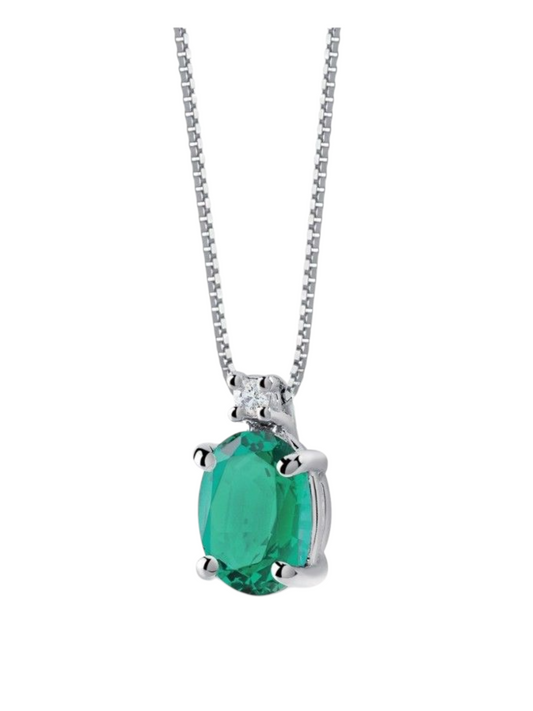 Collana Easy Color con smeraldo