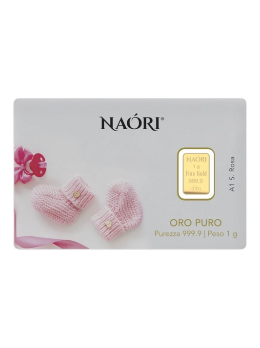 Lingotto Oro 999 SCARPETTA ROSA