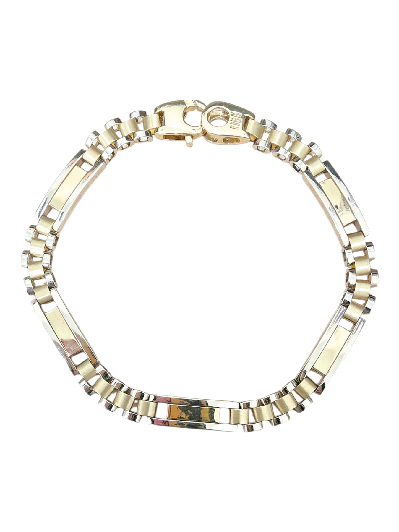 Bracciale Bicolore Uomo Oro 750/1000