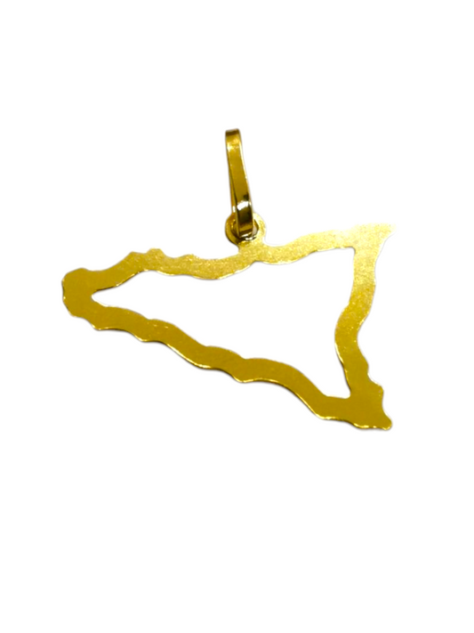 Ciondolo '' Sicilia'' 750/1000
