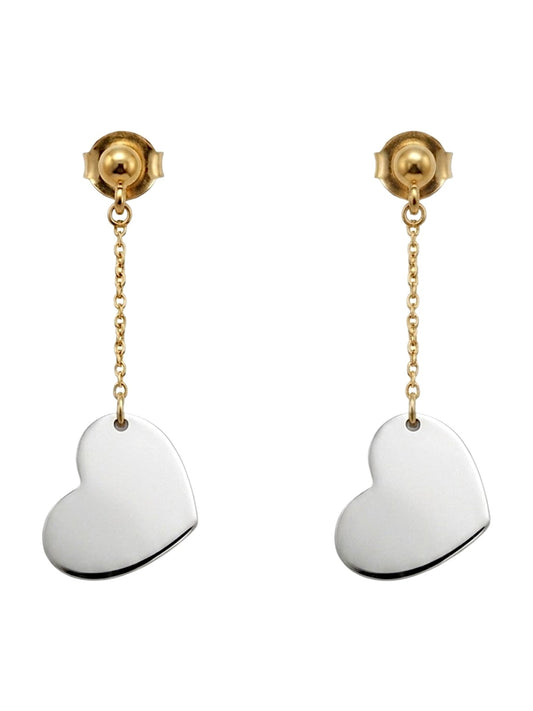 Orecchini Cuori Pendenti Oro 750/1000