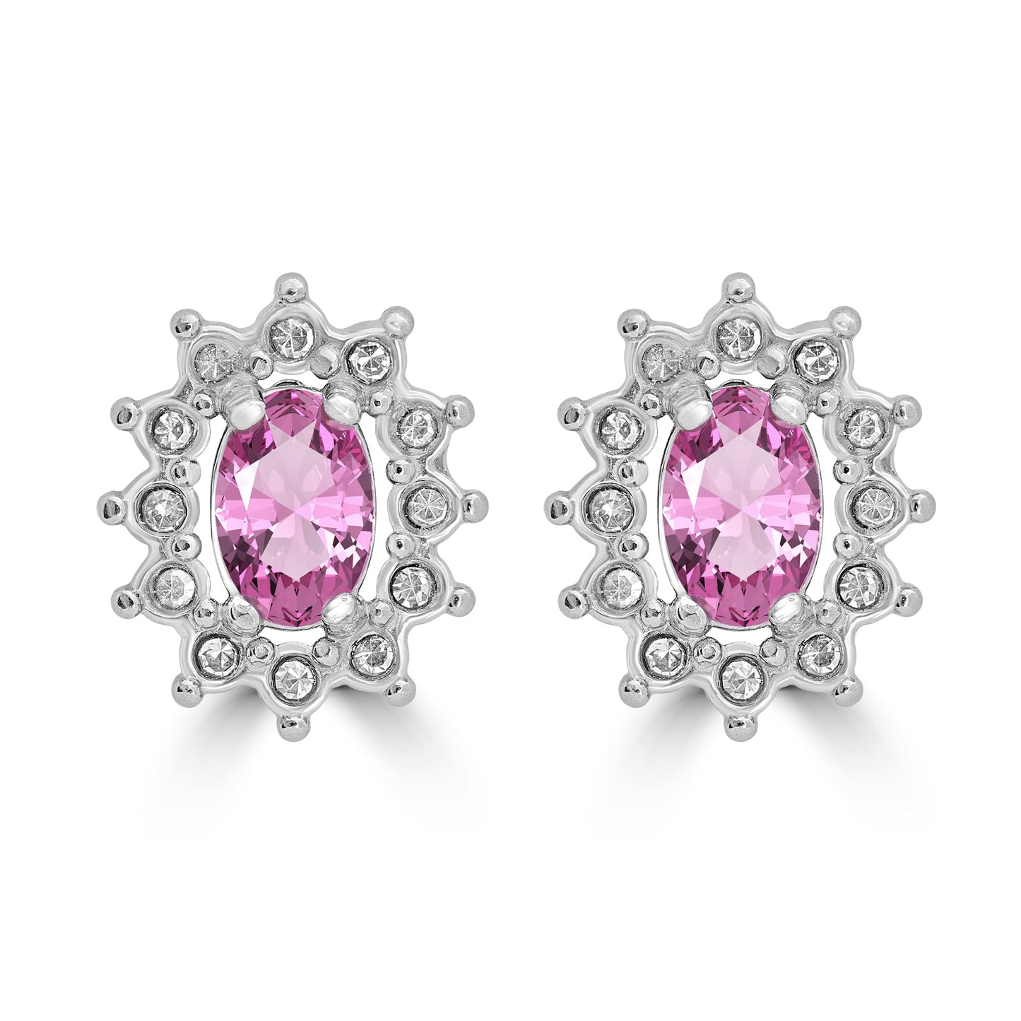 Orecchini Cristallo Kate rosa