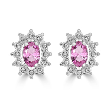 Orecchini Cristallo Kate rosa