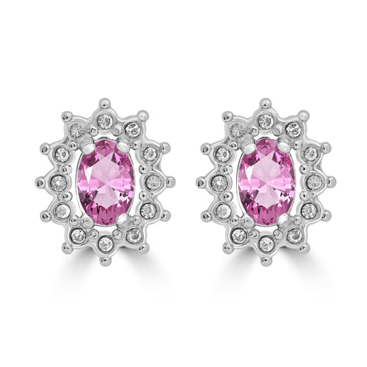 Orecchini Cristallo Kate rosa