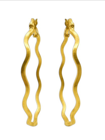 Orecchini  Cerchio "Wave" Oro 750/1000