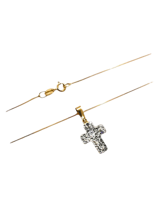 Collana Croce 750/1000