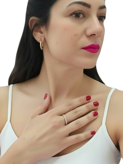 Anello Onda di Luce Oro 750/1000