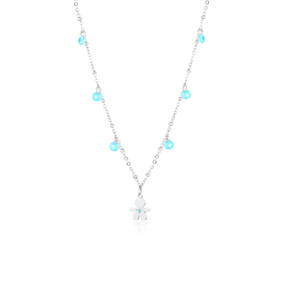 Collana con bimbo 6 cristalli